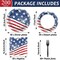 Patriotic Party Supplies Set for 50 Guests – Plates and Napkins with American Flag